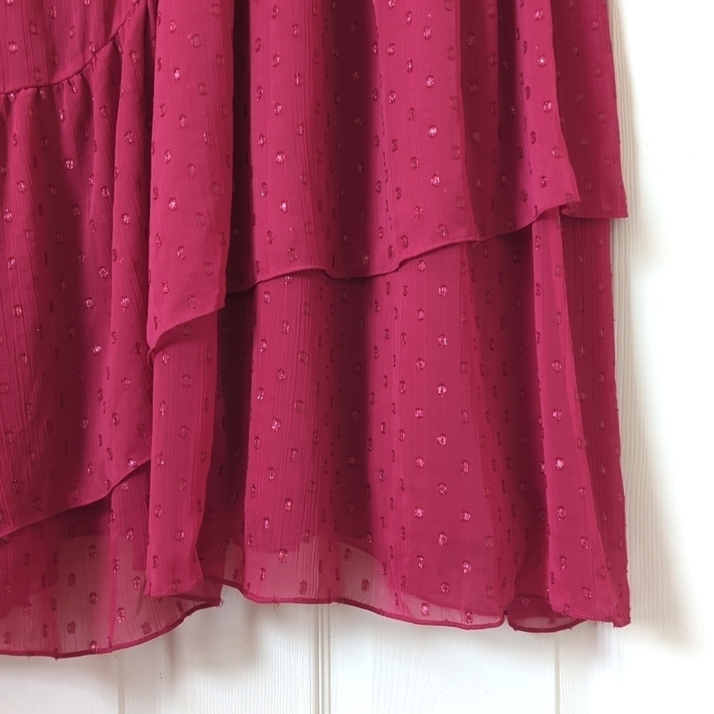 Soft Surroundings Sanna Sparkling Sleeveless Halter Neck Maxi Dress Sangria 10 - Picture 10 of 15